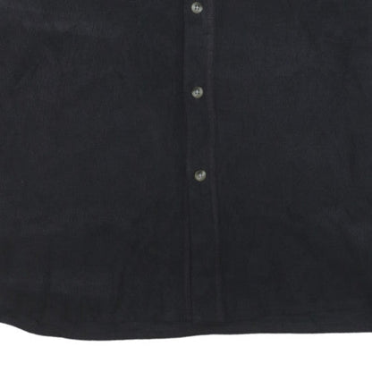 Columbia Men's Black Fleece Button-Up Long Sleeve Shirt XL