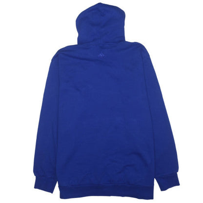 adidas Men's Blue 4XL Pullover Hoodie with Logo Graphic Print