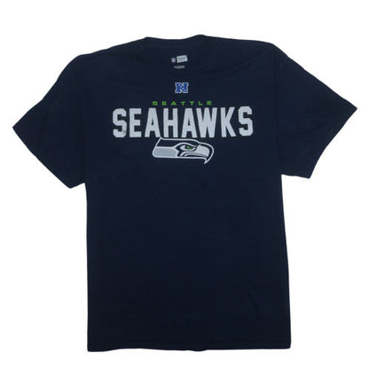 NFL Team Apparel Men's Blue 2XL Seattle Seahawks Graphic T-Shirt