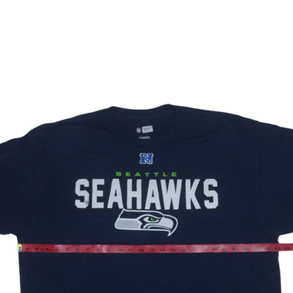 NFL Team Apparel Men's Blue 2XL Seattle Seahawks Graphic T-Shirt