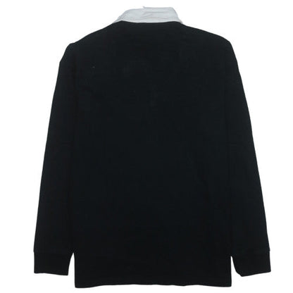 Ralph Lauren Men's Black Long Sleeve Polo Custom Slim Fit Size L