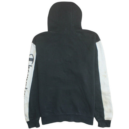 Champion Men's Black Hoodie Medium Pullover Athletic Sweatshirt
