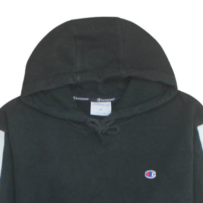Champion Men's Black Hoodie Medium Pullover Athletic Sweatshirt