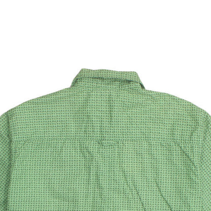 The North Face Men's Green Short Sleeve Cotton Button-Up Shirt M