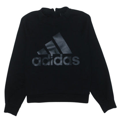 Adidas Women's Black Pullover Sweatshirt Size L Crew Neck Logo Sportswear
