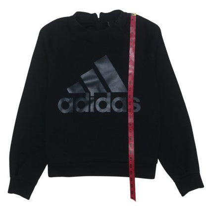 Adidas Women's Black Pullover Sweatshirt Size L Crew Neck Logo Sportswear