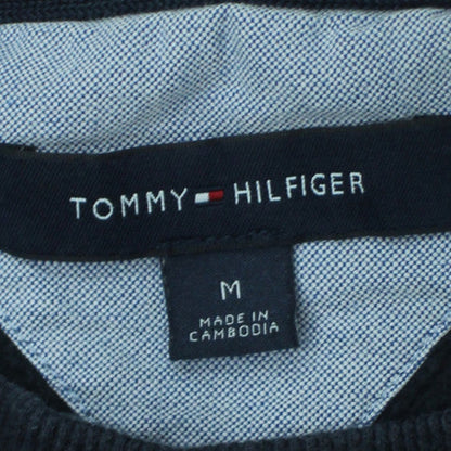Tommy Hilfiger Men's Black Embroidered Logo Crew Neck Sweatshirt M