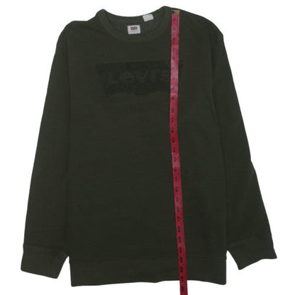 Levi's Men's Green Crew Neck Pullover Sweatshirt Size L