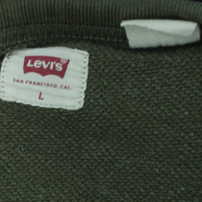 Levi's Men's Green Crew Neck Pullover Sweatshirt Size L