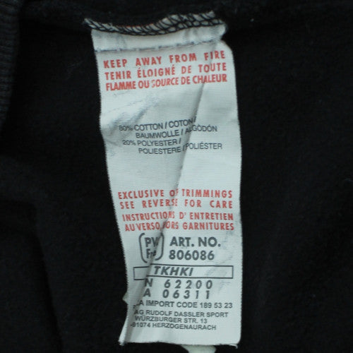 Puma Mens Black L Sweatshirt Crew Neck Graphic Logo Pullover