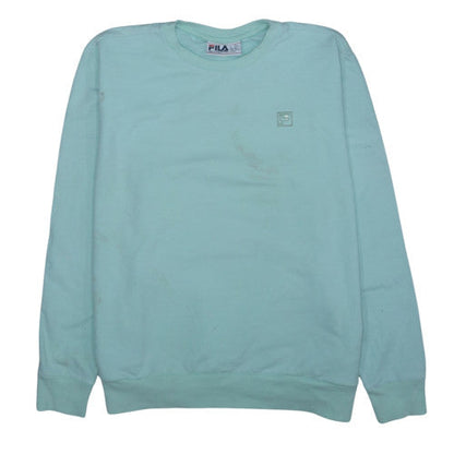 Fila Womens Mint Green XXL Pullover Sweatshirt Cotton Blend