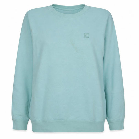 Front view of Fila women’s mint green xxl pullover sweatshirt cotton blend