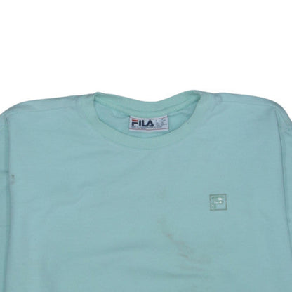 Fila Womens Mint Green XXL Pullover Sweatshirt Cotton Blend