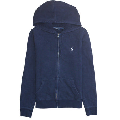 Ralph Lauren Sport Womens Navy Blue Full Zip Hoodie Size M Cotton