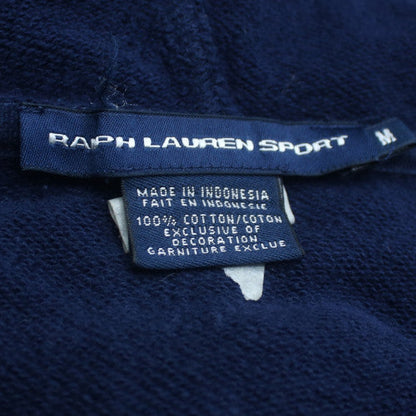 Ralph Lauren Sport Womens Navy Blue Full Zip Hoodie Size M Cotton