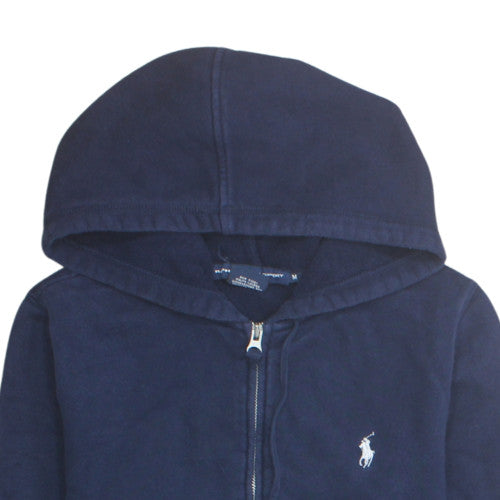 Ralph Lauren Sport Womens Navy Blue Full Zip Hoodie Size M Cotton