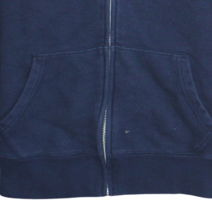 Ralph Lauren Sport Womens Navy Blue Full Zip Hoodie Size M Cotton