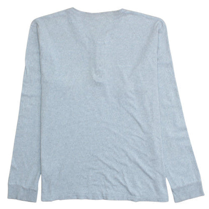 Carhartt Men’s Grey Long Sleeve Henley Cotton T-Shirt Size L