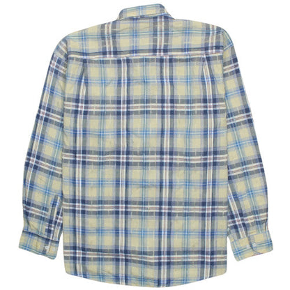 Tommy Hilfiger Men's Blue Check Long Sleeve Cotton Shirt 2XL
