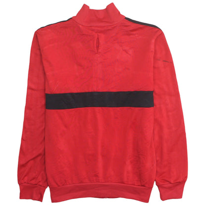 Adidas Boys Red Full Zip Track Sweatshirt 13-14 Years Classic Stripe Design