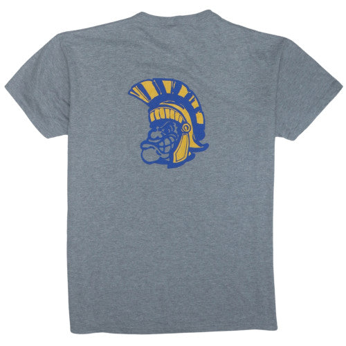 Russell Athletic Men's Grey Trojan Athletics Graphic T-Shirt Size L