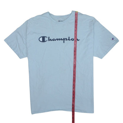 Champion Men’s Light Blue Crew Neck Short Sleeve T-Shirt 2XL