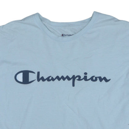 Champion Men’s Light Blue Crew Neck Short Sleeve T-Shirt 2XL
