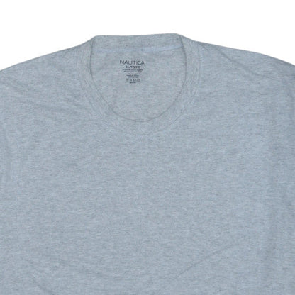 Nautica Men's Grey XL Classic Crew Neck Cotton Blend T-Shirt