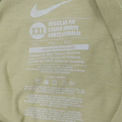 Nike Mens Beige Catamount Country Graphic T-Shirt XXL Regular Fit