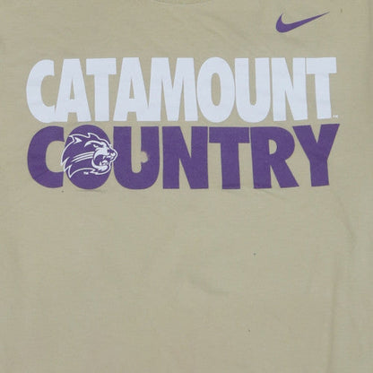 Nike Mens Beige Catamount Country Graphic T-Shirt XXL Regular Fit