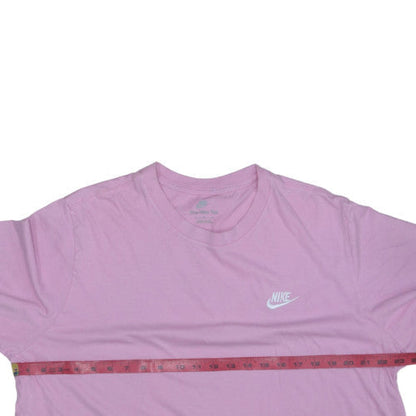 Nike Women Pink Basic Cotton Short Sleeve T-Shirt XL
