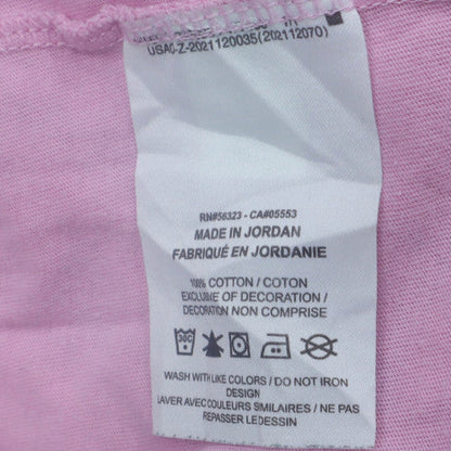 Nike Women Pink Basic Cotton Short Sleeve T-Shirt XL