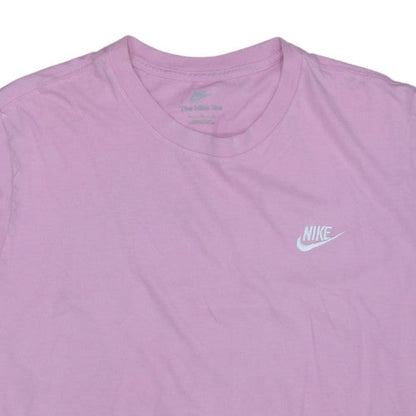 Nike Women Pink Basic Cotton Short Sleeve T-Shirt XL