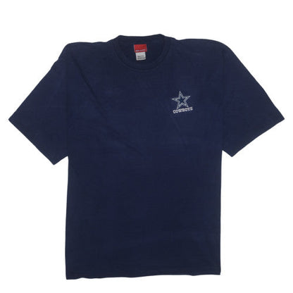 Reebok Men’s Blue 2XL Crew Neck Sports T-Shirt Cowboys Logo