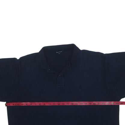 Nautica Men's Blue Cotton Polo Shirt XL Classic Fit