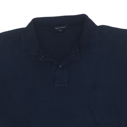 Nautica Men's Blue Cotton Polo Shirt XL Classic Fit