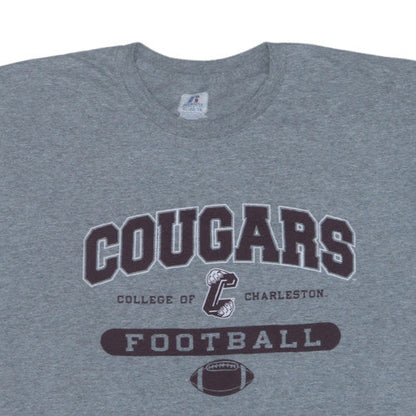 Russell Athletic Men's Grey College Football T-Shirt XL