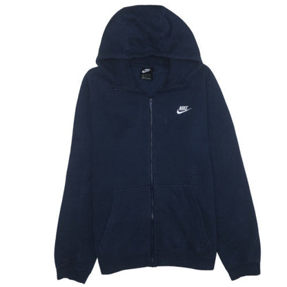 Nike Men's Blue Full Zip Hoodie L Fleece Sweatshirt