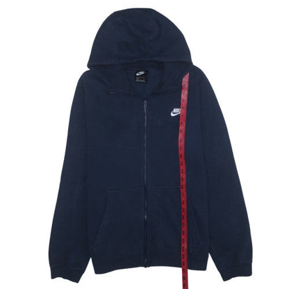 Nike Men's Blue Full Zip Hoodie L Fleece Sweatshirt