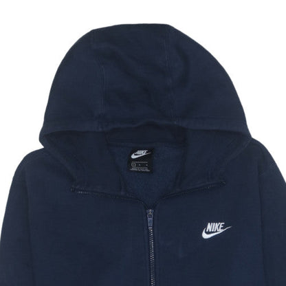 Nike Men's Blue Full Zip Hoodie L Fleece Sweatshirt