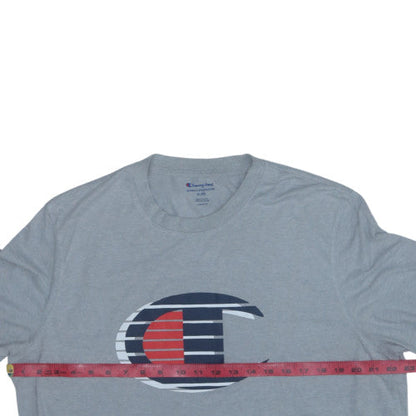 Champion Men's Grey XL Graphic Crew Neck Sports T-Shirt