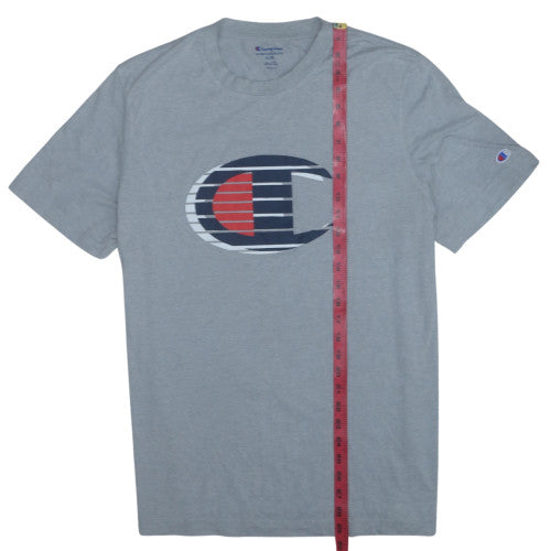 Champion Men's Grey XL Graphic Crew Neck Sports T-Shirt