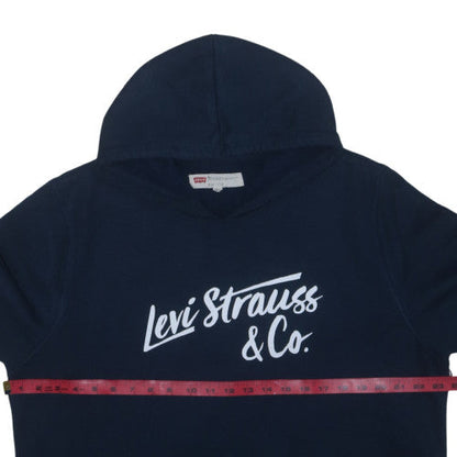 Levi's Men's Blue Pullover Hoodie XL Graphic Logo Fleece