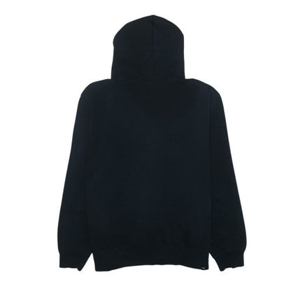 Puma Men Black Pullover Hoodie L Fleece Logo Sportswear