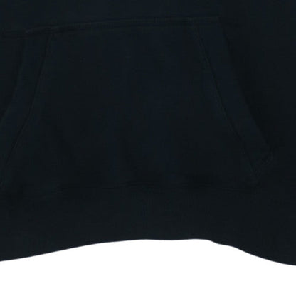 Puma Men Black Pullover Hoodie L Fleece Logo Sportswear