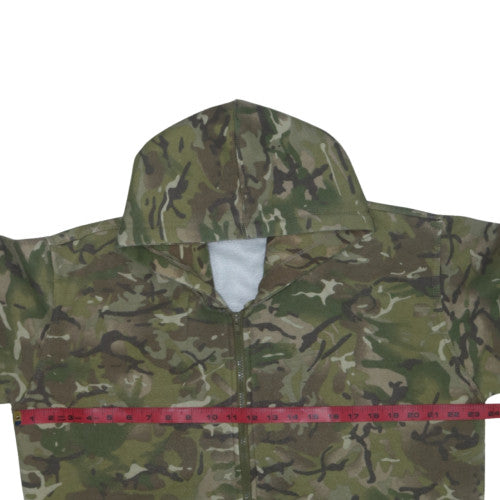 Kombat UK Men's Green Camouflage Full Zip Hooded Sweatshirt L