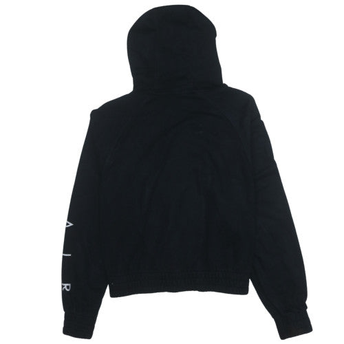 Nike Air Womens Black Full Zip Hoodie L Cotton Blend