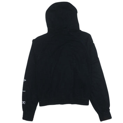 Nike Air Womens Black Full Zip Hoodie L Cotton Blend