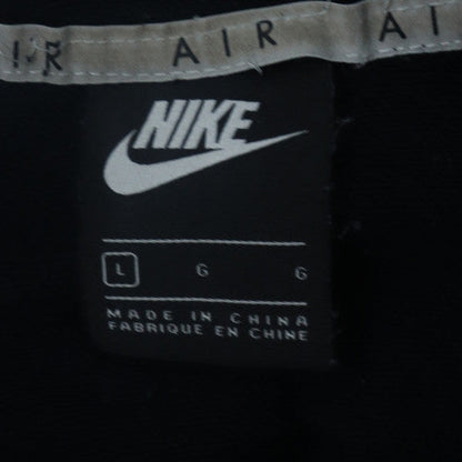 Nike Air Womens Black Full Zip Hoodie L Cotton Blend