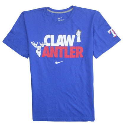 Nike Men's Blue 'Claw Antler' Graphic T-Shirt XL Regular Fit
